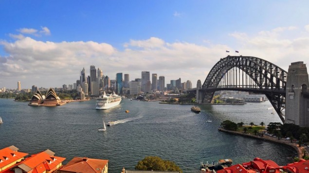 A view of the Sydney harbor. (Photo credit: Sydney image/a> via Shutterstock) Read more: Australian theater rejects Jewish act, cites 'Zionism' | The Times of Israel http://www.timesofisrael.com/australian-theater-rejects-jewish-act-cites-zionism/#ixzz3Vu0oD2kg Follow us: @timesofisrael on Twitter | timesofisrael on Facebook